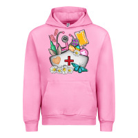 Fuchsia Pink nurse  easter Urban Hoodie - AdoDesignShop