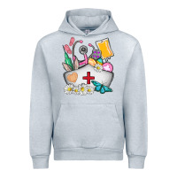 Heather Grey nurse  easter Urban Hoodie - AdoDesignShop