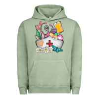 Pigment Oil Green nurse  easter Urban Hoodie - AdoDesignShop