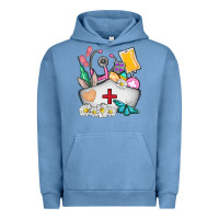 Pigment Pebble Blue nurse  easter Urban Hoodie - AdoDesignShop