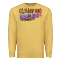 Antique Gold glamping girl Premium Sweatshirt - texasbilliewilder