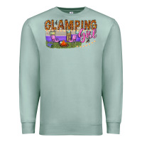Seafoam glamping girl Premium Sweatshirt - texasbilliewilder