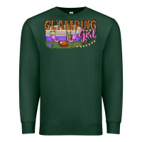 Sports Green glamping girl Premium Sweatshirt - texasbilliewilder