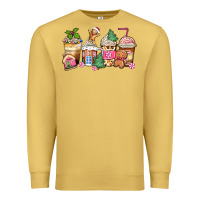 Antique Gold pink gingerbread coffee cups Premium Sweatshirt - Zillion Design Studio