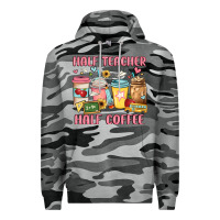 Slate Camo half teacher half coffee Premium Hoodie - JahusDesignShop