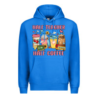 True Royal half teacher half coffee Premium Hoodie - JahusDesignShop