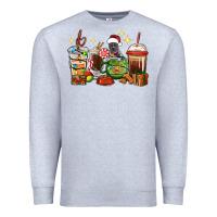 Heather Grey Christmas coffee cups with Pitbull Premium Sweatshirt - RanaPortraitStore