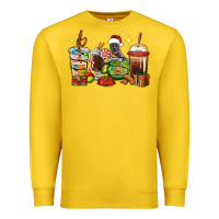 Lemon Christmas coffee cups with Pitbull Premium Sweatshirt - RanaPortraitStore
