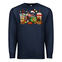 Navy Christmas coffee cups with Pitbull Premium Sweatshirt - RanaPortraitStore