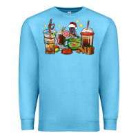 Ocean Blue Christmas coffee cups with Pitbull Premium Sweatshirt - RanaPortraitStore