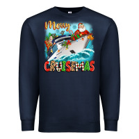 Navy merry cruisemas Premium Sweatshirt - Zillion Design Studio