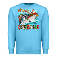 Ocean Blue merry cruisemas Premium Sweatshirt - Zillion Design Studio
