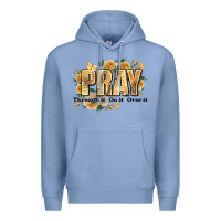 Colony Blue pray through it on it and over it Premium Hoodie - JahusDesignShop