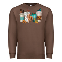 Chestnut golden retriever dog coffee cups Premium Sweatshirt - texasbilliewilder