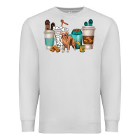 Dove Grey golden retriever dog coffee cups Premium Sweatshirt - texasbilliewilder