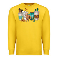 Lemon golden retriever dog coffee cups Premium Sweatshirt - texasbilliewilder