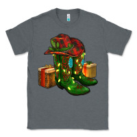 Charcoal Heather cowboy hat with boots christmas Classic Tee - RanaPortraitStore