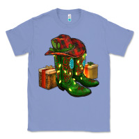 Colony Blue cowboy hat with boots christmas Classic Tee - RanaPortraitStore