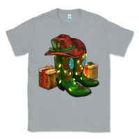 Heather Grey cowboy hat with boots christmas Classic Tee - RanaPortraitStore