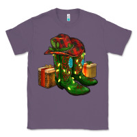 Lavender cowboy hat with boots christmas Classic Tee - RanaPortraitStore