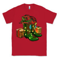 Cowboy Hat With Boots Christmas Classic Tee | Teevron