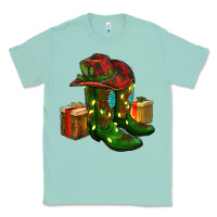 Seafoam cowboy hat with boots christmas Classic Tee - RanaPortraitStore