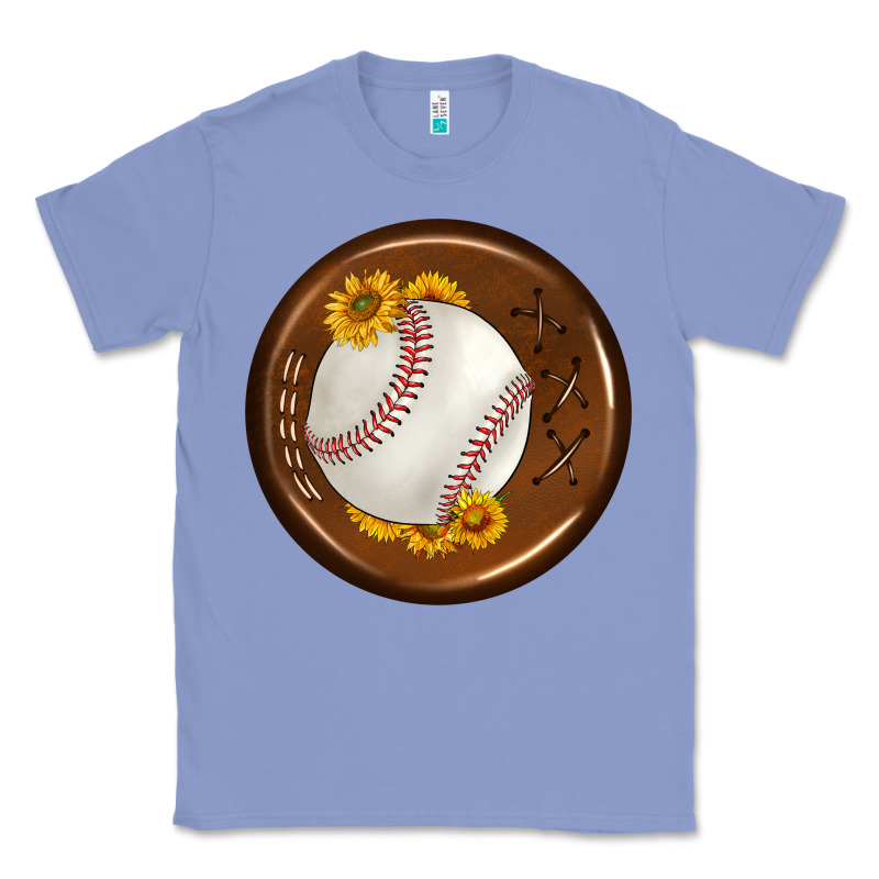 Baseball With Sunflower Round Earrings Classic Tee by BundleAndBundleShop | Teevron