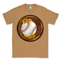 Toasted Coconut baseball with sunflower round earrings Classic Tee - BundleAndBundleShop