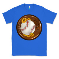 True Royal baseball with sunflower round earrings Classic Tee - BundleAndBundleShop