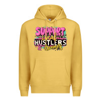 Antique Gold support local hustlers and dreamers Premium Hoodie - JahusDesignShop