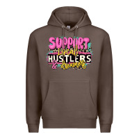 Coffee support local hustlers and dreamers Premium Hoodie - JahusDesignShop