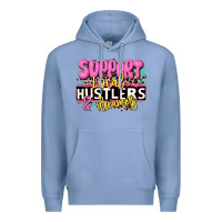 Colony Blue support local hustlers and dreamers Premium Hoodie - JahusDesignShop