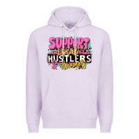 Lilac support local hustlers and dreamers Premium Hoodie - JahusDesignShop