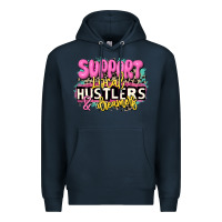 Navy support local hustlers and dreamers Premium Hoodie - JahusDesignShop
