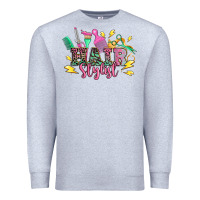 Heather Grey hair stylist Premium Sweatshirt - texasbilliewilder