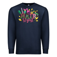 Navy hair stylist Premium Sweatshirt - texasbilliewilder