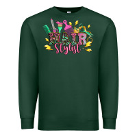 Sports Green hair stylist Premium Sweatshirt - texasbilliewilder