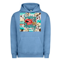 Pigment Pebble Blue sassy but classy Urban Hoodie - JahusDesignShop