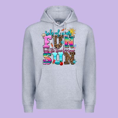 School Was  Fun But Its Time For Some  Sun Premium Hoodie Designed By Adodesignshop