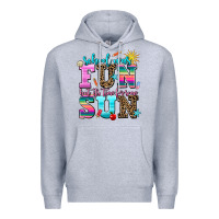 Heather Grey school was  fun but its time for some  sun Premium Hoodie - AdoDesignShop