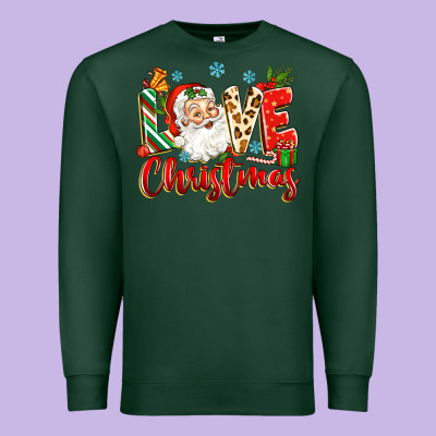 Love Christmas Premium Sweatshirt Designed By Zillion Design Studio
