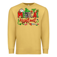 Antique Gold christmas medical assistant Premium Sweatshirt - Zillion Design Studio
