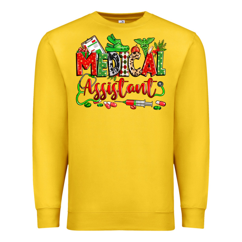 Christmas Medical Assistant Premium Sweatshirt by Zillion Design Studio | Teevron
