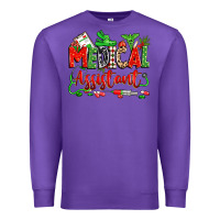 Purple christmas medical assistant Premium Sweatshirt - Zillion Design Studio