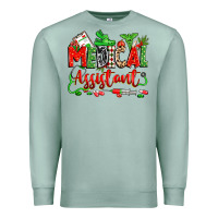 Seafoam christmas medical assistant Premium Sweatshirt - Zillion Design Studio