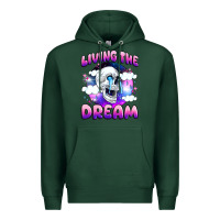Sports Green living the dream Premium Hoodie - JahusDesignShop