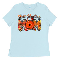Baby Blue skeet shooting mom Ladies Tee - BarkalooDesign