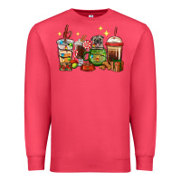 Cardinal Christmas coffee cups with Pug Premium Sweatshirt - RanaPortraitStore