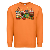Carrot Christmas coffee cups with Pug Premium Sweatshirt - RanaPortraitStore