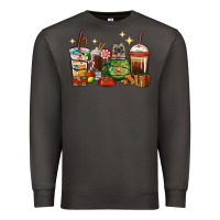 Smoke Christmas coffee cups with Pug Premium Sweatshirt - RanaPortraitStore
